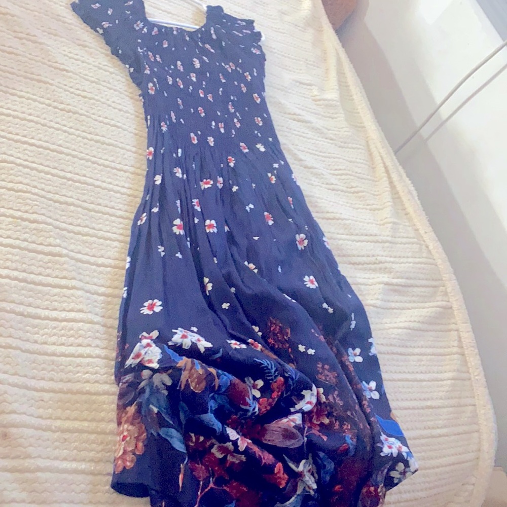 Blue long dress